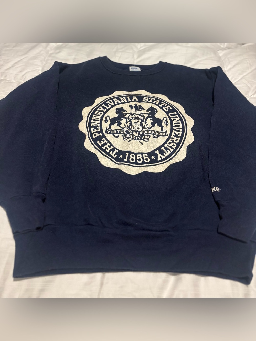 Vintage Penn State University BIKE College Crewneck Sweatshirt Size M